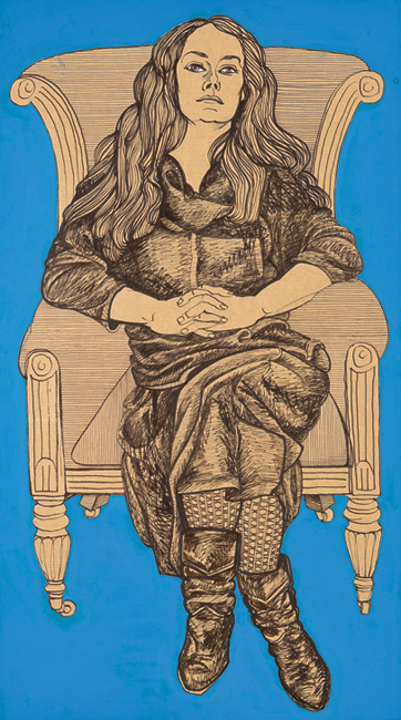 May in Black Dress on Armchair 1984–2010