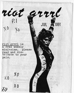 The first issue of Riot Grrrl zine, from 1991. Courtesy of Fales Library, New York University