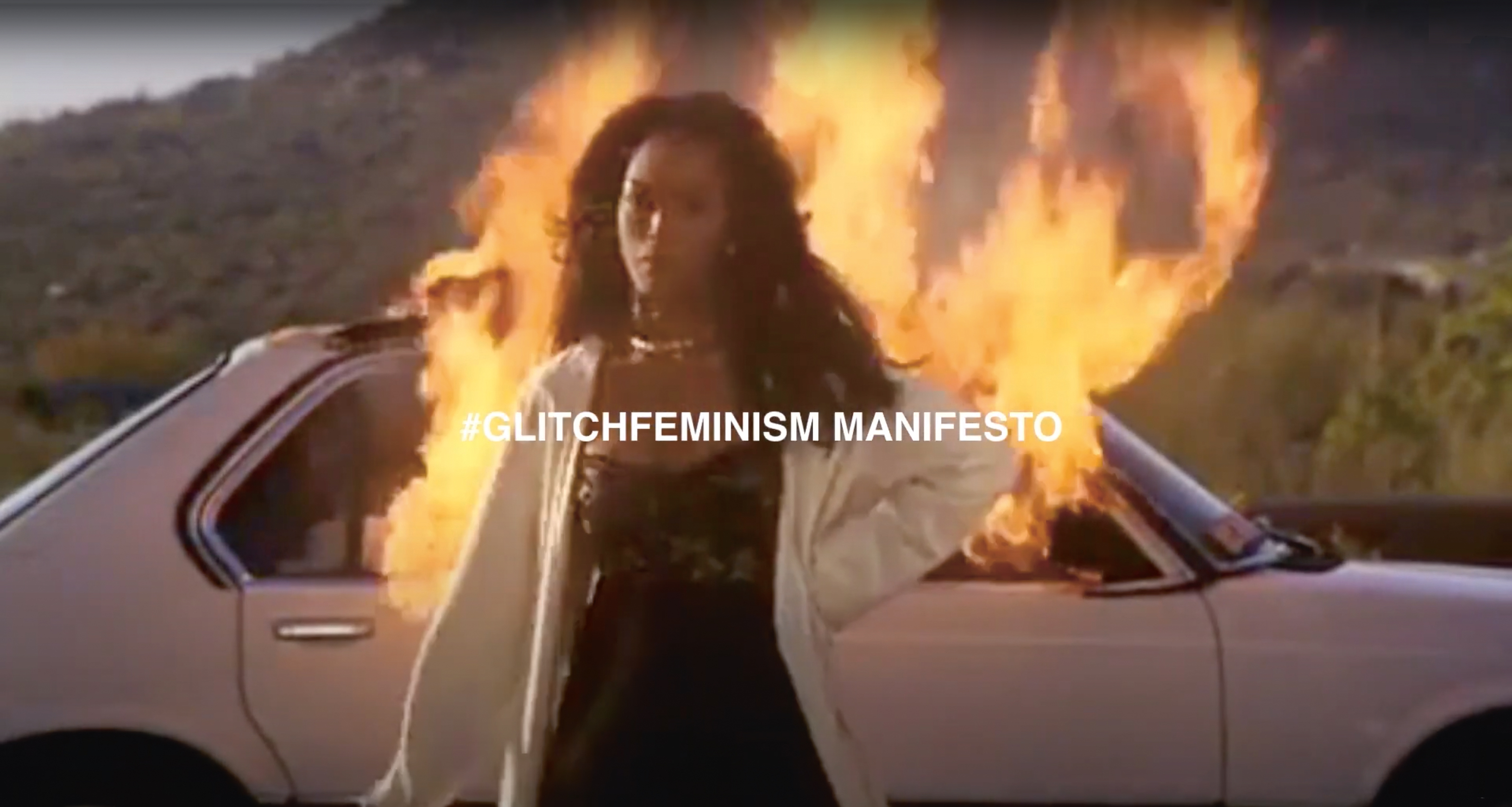 Screen still from GLITCHFEMINISM Video Essay, 2018. Courtesy of Legacy Russell 